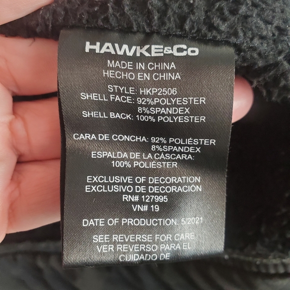 Hawke & Co Charcoal Hooded Windbreaker. MED. H103 - Picture 4 of 10